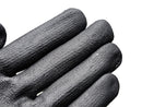 Cut Resistant Gloves - Grey HPPE Lycra Shell - Black NBR Foam Coating