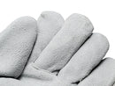 Cut Resistant Gloves - Grey Split Leather with Twaron Steel Cotton Knitted Lining