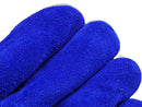 Welding Gloves - Cow Split Leather Gloves - Blue
