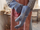 Welding Gloves - Cow Split Leather Gloves - Blue
