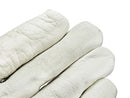 Driver Gloves - Cow Skin Gloves - Hi Vis Orange Finger Tips - Beige