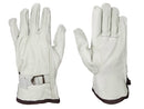 Driver Gloves - Cow Grain Gloves - Keystone Thumb - Adjustable Back Strap