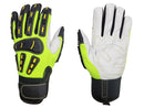 Mechanic Gloves - Goat Skin Glove with TPR Guards - Hi Vis Yellow