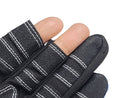 Mechanic Gloves - Synthetic Leather Partial Fingerless Glove - Blue