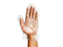 Polyethylene HPDE Disposable Gloves - 1 Mil Thick Powder Free Gloves - Semi Transparent
