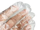 Polyethylene HPDE Disposable Gloves - 1.5 Mil Thick Powder Free Gloves - Semi Transparent