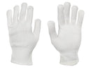 String Knit - Nylon Knit Gloves - Medium Weight - White