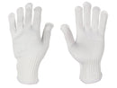 String Knit - Polyester String Knit Gloves - White