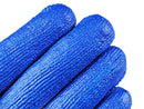 String Knit - Cotton Polyester Knit Glove with Blue Latex Coated Palm