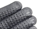 Cut Resistant Gloves - Grey Nylon and Spandex Shell - Black Nitrile Dotted Coating