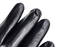 Cut Resistant Gloves - Black Polyester Shell - Black Foam Nitrile Coating