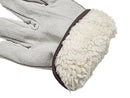 Driver Gloves - Suede Split Leather Insulated Driver Gloves - Grey