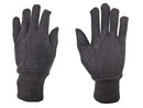 Cotton - 8 oz Brown Jersey Gloves - 100% Cotton