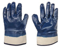Chemical Resistant - Smooth Fully Nitrile Coated Gloves - Canvas Cuff