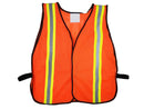 Safety Vest - Mesh Vest with Reflective Stripes - Hi Vis Orange