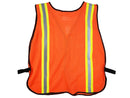 Safety Vest - Mesh Vest with Reflective Stripes - Hi Vis Orange
