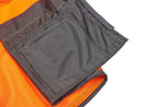 Safety Vest - Class II Solid Front and Mesh Back Vest - Hi Vis Orange and Black