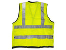 Safety Vest - Class II Mesh Vest - Hi Vis Yellow