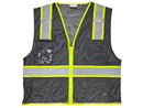 Safety Vest - Mesh Vest with Pockets - Black