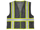 Safety Vest - Mesh Vest with Pockets - Black
