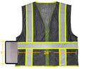 Safety Vest - Mesh Vest with Pockets - Black
