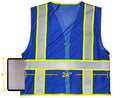 Safety Vest - Mesh Vest with Pockets - Blue