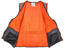 Safety Vest - Class II Vest with Reflective Stripes - Hi Vis Orange and Black