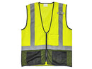 Safety Vest - Class II Mesh Vest - Hi Vis Yellow and Black