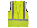 Safety Vest - Class II Mesh Vest - Hi Vis Yellow and Black