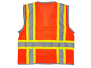 Safety Vest - Class II Mesh Surveyor Vest - Hi Vis Orange
