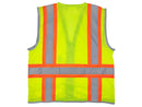 Safety Vest - Class II Mesh Surveyor Vest - Hi Vis Yellow