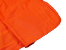 Safety Vest - Class II Solid Front and Mesh Back Vest with Reflective Stripes - Hi Vis Orange