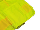 Safety Vest - Class II Solid Front and Mesh Back Vest - Hi Vis Yellow