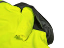 Safety Jacket - Class III Water Resistant Jacket - Removable Liner - Hi Vis Yellow and Black