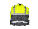 Safety Jacket - Class III Water Resistant Jacket - Hi Vis Yellow and Black