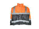 Safety Jacket - Class III Water Resistant Jacket - Hi Vis Orange and Black