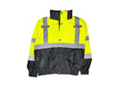 Safety Bomber Jacket - Class III Water Resistant Jacket - Hi Vis Yellow and Black
