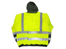 Safety Hoodie - Class III Water Resistant Hoodie - Hi Vis Yellow and Black