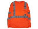 Safety T-Shirts - Class III Long Sleeve T-Shirts - Hi Vis Orange