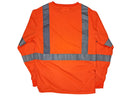 Safety T-Shirts - Class III Long Sleeve T-Shirts - Hi Vis Orange