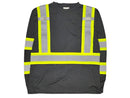Safety T-Shirts - Class I Long Sleeve T-Shirts - Black