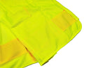 Safety Vest - Class II Flame Retardant Surveyor Solid Front and Mesh Back Vest - Hi Vis Yellow