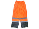 Safety Pants - Water Resistant Pants - Hi Vis Orange and Black