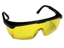 Type 2 - Safety Glasses - Frameless with Black Temples and Amber Lenses