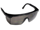 Type 2 - Safety Glasses - Frameless with Black Temples and Grey Tinted Lenses