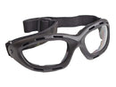 Type 17 - Safety Goggles - Black Full Frame with Clear Anti Fog Lenses