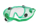Type 18 - Safety Goggles - Indirect Ventilation - Green Frame and Clear Anti Fog Lens