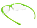 Type 12 - Safety Glasses - Hi Vis Half Frame with Clear Anti Fog Lenses