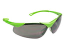 Type 12 - Safety Glasses - Hi Vis Half Frame with Grey Tinted Lenses