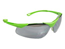 Type 12 - Safety Glasses - Hi Vis Half Frame with Silver Mirror Lenses